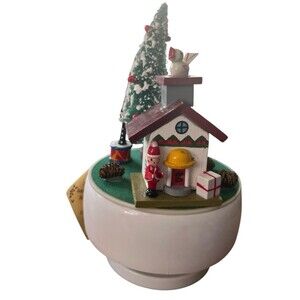 Vintage UCGC  Oh Christmas Tree Spinning Music Box  Soldier Drum Works READ